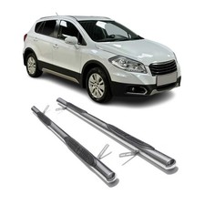 Edelstahl Trittbretter Schwellerrohre für Suzuki S-Cross 2013-2021 Silber