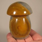 3.1" POLYCHROME JASPER Mushroom Carved Polished Standup Stone- Madagascar — photo 1