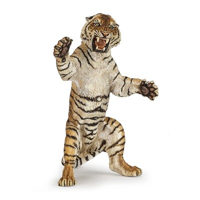 Papo - Standing Tiger Figurine - 3 Years Old - Wildlife Collection - H