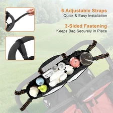 Double Stroller Organizer Bob Duallie Baby Jogger City Mini GT2 Double Jogging