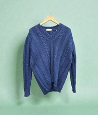 Shetland wool jumper Vintage Cricket Lillywhites Piccadilly Circus V-Neck 100%