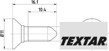 TEXTAR TPM0008 Schraube für Bremsscheibe 