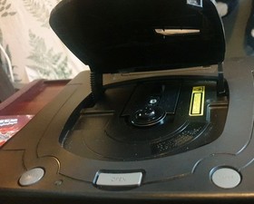 sega saturn model 2 console retro collectable with x men children of atom game