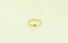 18k Yellow Gold Wedding Band Ring ‘I Love You Size M B BROS Hallmarked 18ct 3.2g