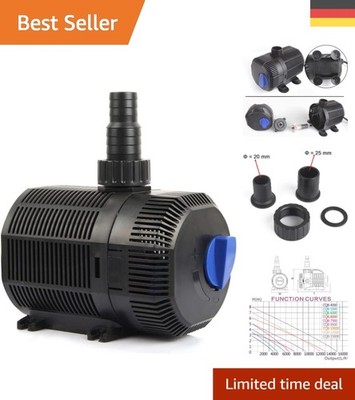 Energieeffiziente Eco Pumpe 2300L/H | ABS Teichwasserpumpe von Forever Speed