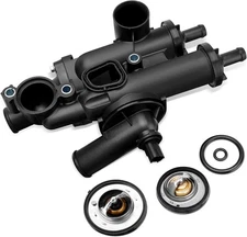 68003582AB Engine Coolant Thermostat Housing Assembly Compatible with Dodge,... 