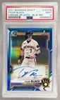 Tyler Black 2021 Bowman Chrome Draft Blue Refractor 1st RC Auto 13/150 PSA 9
