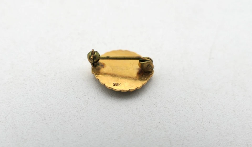 Gold 30 Jahre Coca Cola Anstecknadel in 585er / 14 Karat Gelb Gold PIN - Bild 3 von 3