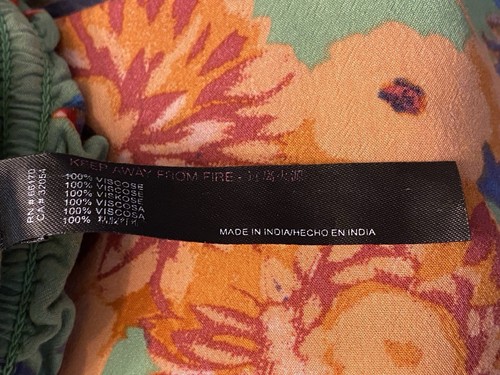Anthropologie Lively Schlafhose Damen XS Pyjama Lounge Vögel grün weites Bein - Bild 8 von 14
