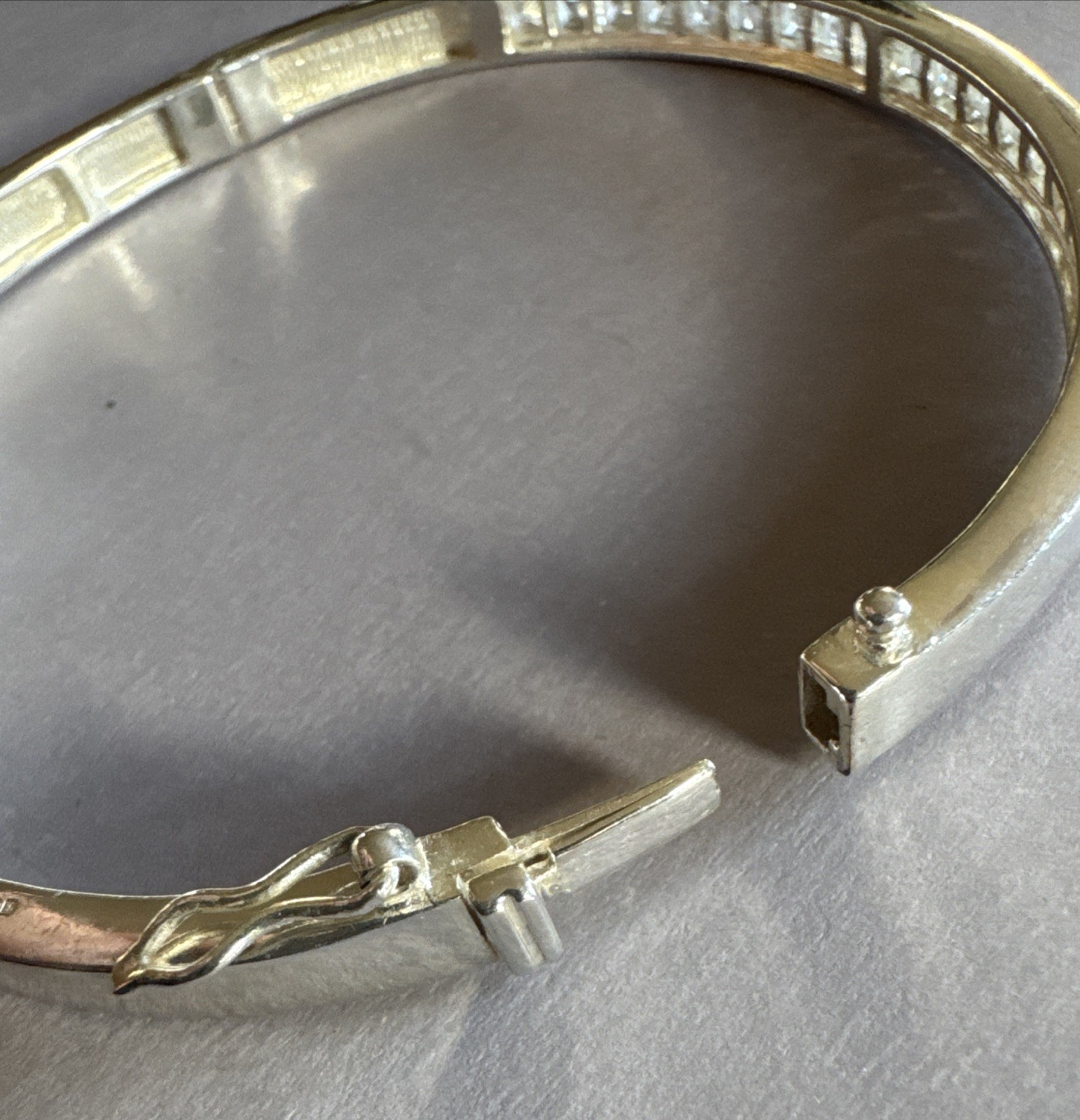Sterling Silver 925 Hinged Bangle Simple Design S… - image 20