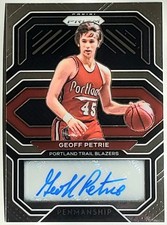 Geoff Petrie 2020-21 Panini Prizm Basketball #PE-GEO Penmanship Auto Portland 
