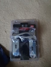  capri  LEVER Lock DOOR PACK 2 handles chrome HIATT HARDWARE DESIGNER LEVERS NEW