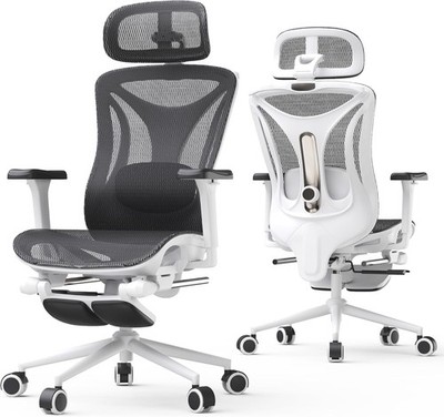 CYKOV Ergonomic Office Chair Footrest Lumbar Support Reclining