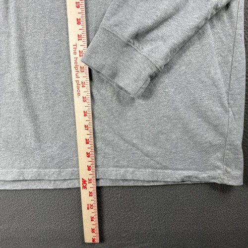 Tommy Hilfiger Camicia Uomo 2XL Denim Grigio Manica Lunga Logo Tappeto Cucito - Foto 5 di 10