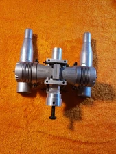 K&B Engine - torpedo Twin Cylinder Flat 2 X 40 Motor - Rare Custom - KIK25