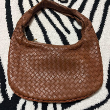 Bottega Veneta Brown Leather Hobo Bag 31cm Vintage
