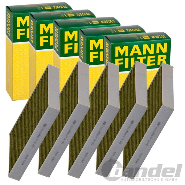 5X Mann-Filter FP 34 003 Innenraumfilter ALLERGIKER-AKTIVKOHLEFILTER 5-STÜCK!-image