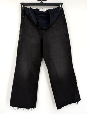PinkBlush Maternity Jeans Over The Belly Wide Led Size 27 Black