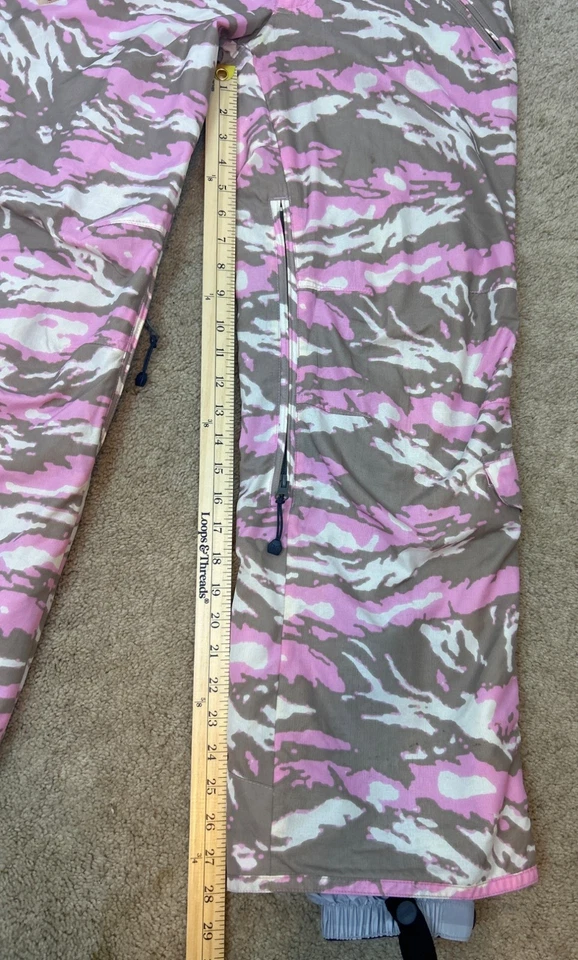 Turbine Performance Boardwear Snowboarding Pants Women's S Pink Khaki Camo - Image 2 of 4