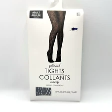 Suit Yourself Costume Co. Black Patterned Fishnet Tights Adult One Size Fits Mos