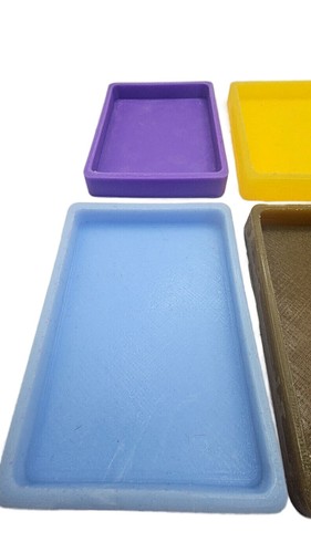 Colorful Silicon Organizer Trays Set of 6 - Desk, Craft, Jewelry Storage, Soap - Picture 4 of 6