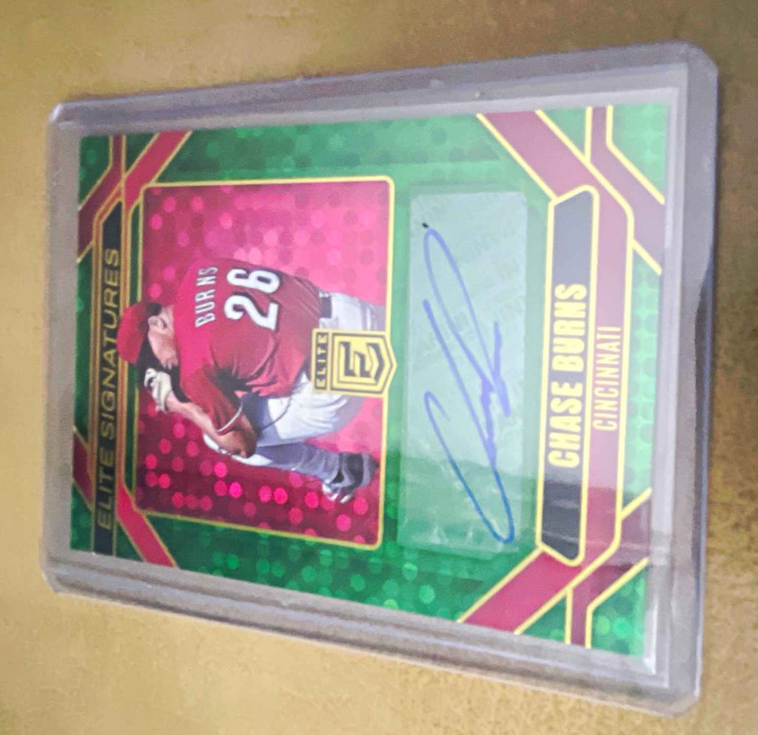 Panini 2025 Donruss Elite Baseball Elite Signatures Chase Burns Auto ES-CB Reds