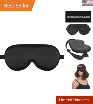 #ad Mulberry Silk Eye Mask Contoured Comfort amp; Pressure Free Sleep Experience $17.99