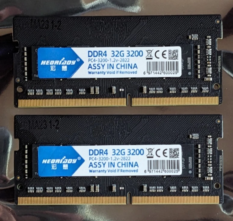 PC4-25600 (DDR4-3200) Bus Speed Computer RAM 32 GB Capacity per