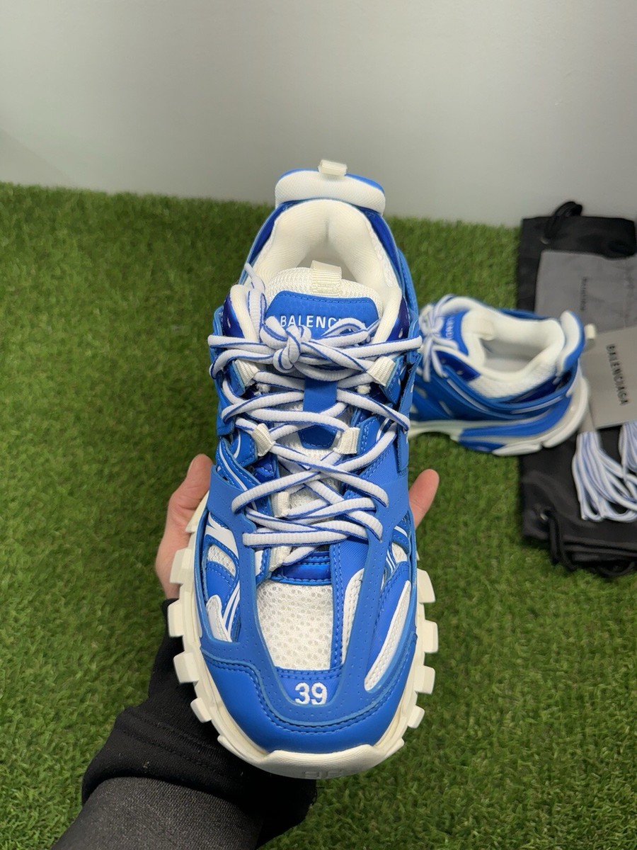 Size 39 (6 US) - Balenciaga Track LED Sneaker ' White, Blue