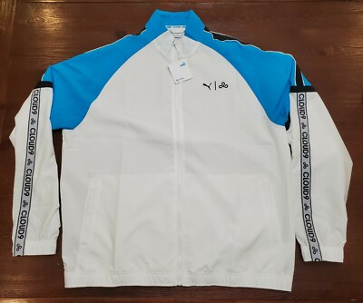 Puma x Cloud 9 Momentum Track Jacket Men's Size L 599094 01 eSports NWT White