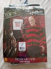 Freddy Krueger XL Nightmare on Elm Street Adult Halloween Costume Shirt & Mask.