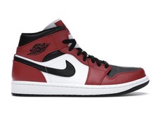 white and red and black jordans