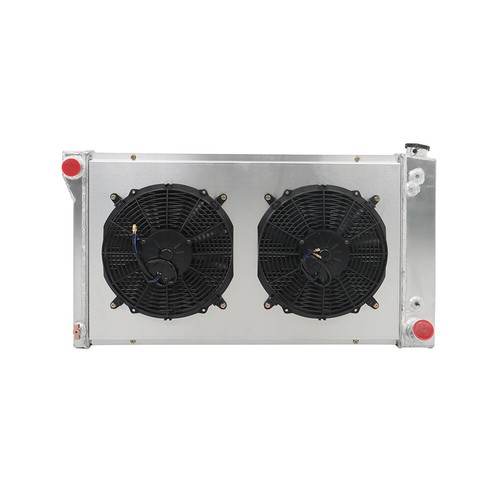 Labwork 4 Row Radiator+Shroud Fan For Chevy GMC C/K 10 20 30 Series 1967-1972 - Imagen 6 de 13