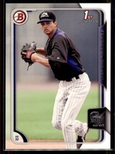 2015 Bowman Prospects Emerson Jimenez #BP12 Colorado Rockies