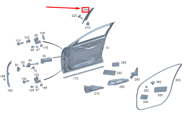 Neu MERCEDES-BENZ S W223 B-Säulenverkleidung vorne links A2236903300 Original