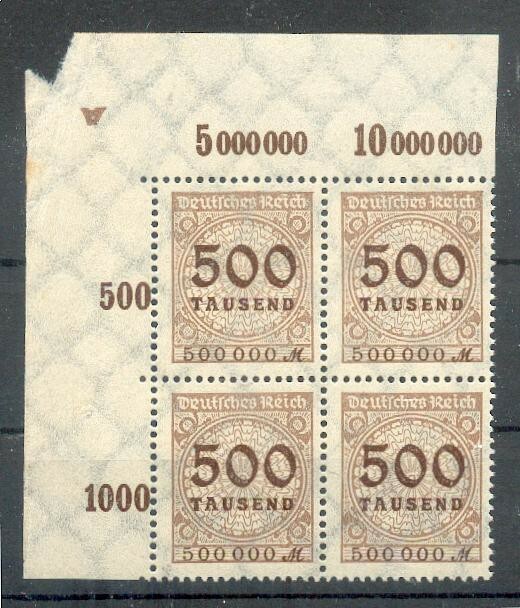 Dr-Infla 313 Dz Corner Defect, Otherwise Mnh Mint Never Hinged (E6826