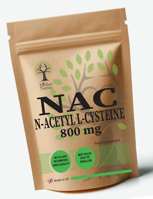 NAC N-Acetyl-Cystein Kapseln 800mg hochfestes NAC N-Acetyl Nahrungsergänzungsmittel vegan