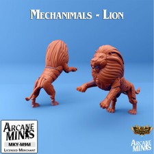 D D Miniature Mechanimal Mechanical Animal Lion Dungeons and Dragons