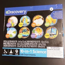 Discovery Kids 10-In-1 Science Lab Experiments 10 n 1 Kit Amazing Experiments 