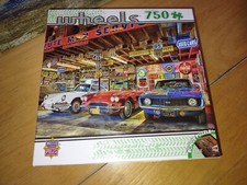 Master Pieces 750 Piece Jigsaw Puzzle Wheels The Showcase Classic Cars COMPLETE 