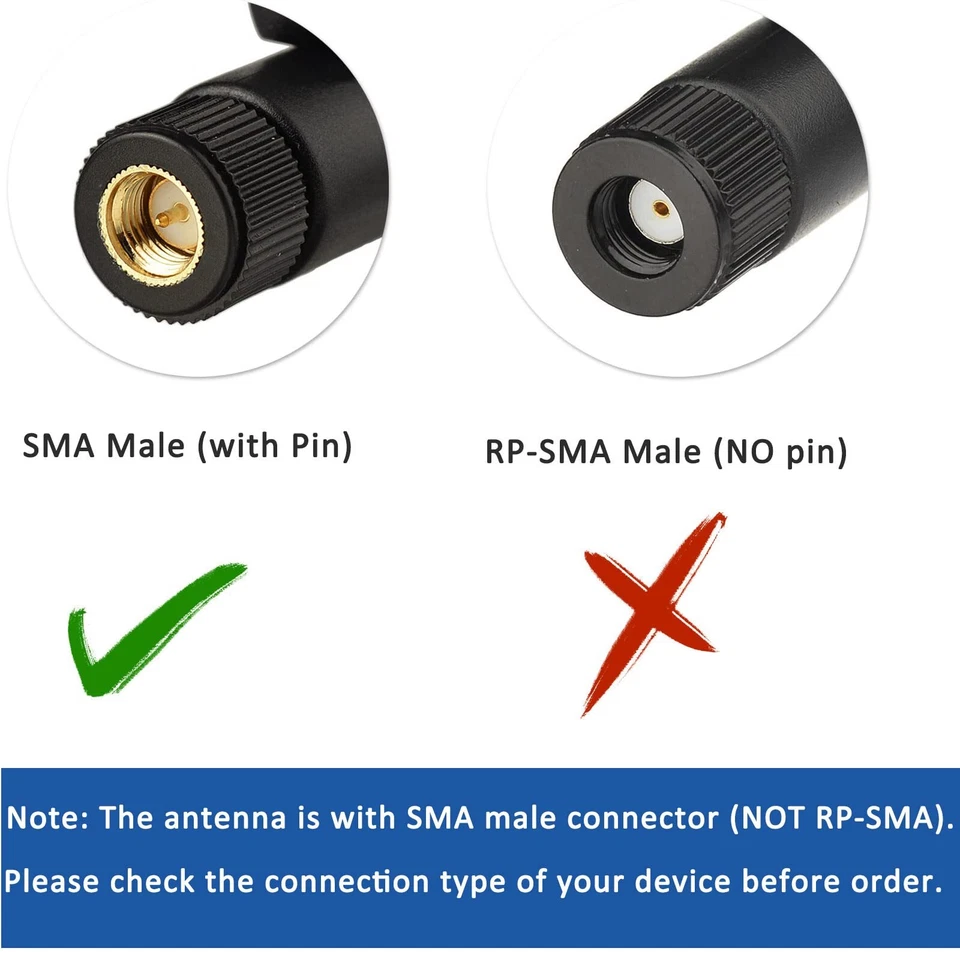 2.4ghz 5ghz Dual Band Wifi Antenna 9dbi Omni Sma Male Antenna For Backup Camera - Image 2 of 4