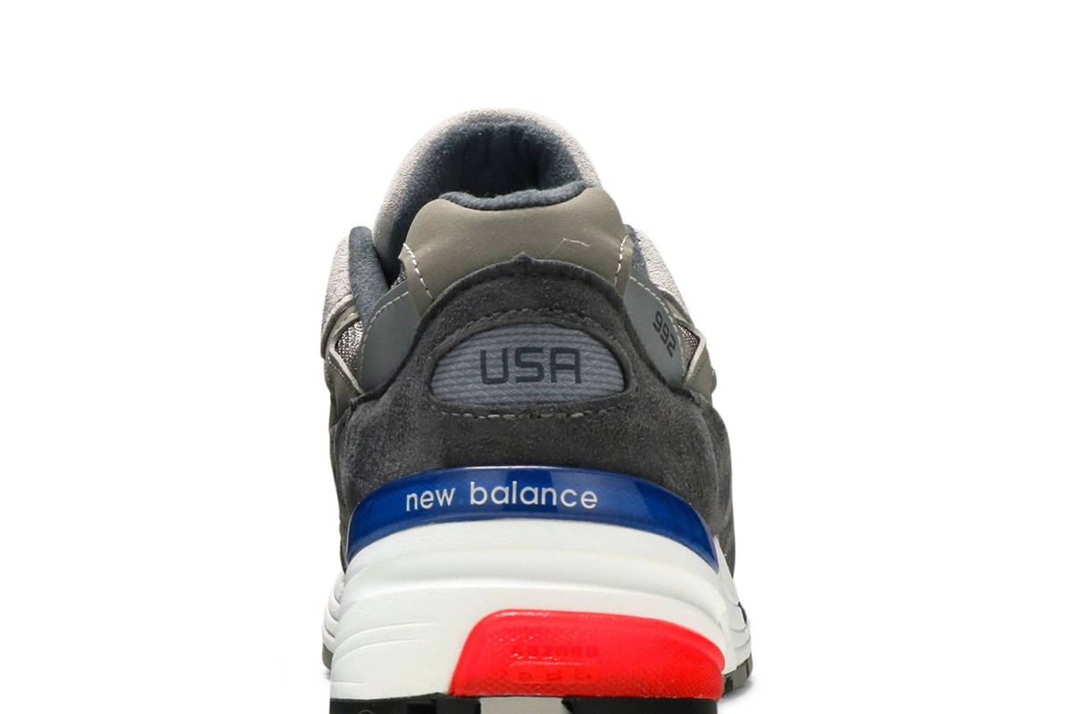 New Balance 992 Made in USA 'Grey Blue Red' M992AG | eBay