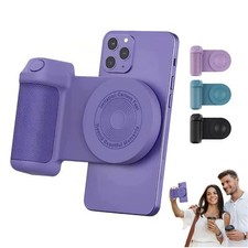 2-in 1 Magnetic Suction Handheld Bluetooth Phone Camera Shutter Hand Grip Holder