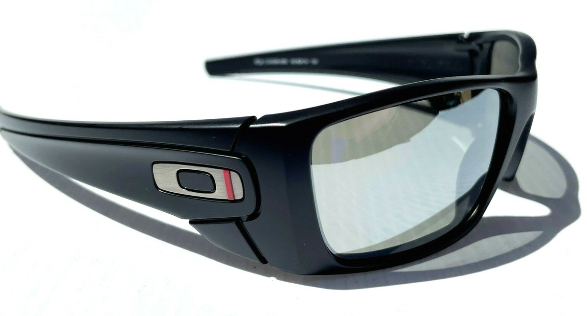 Oakley FUEL CELL Black Thin Red Line POLARIZED Galaxy Chrome Lens