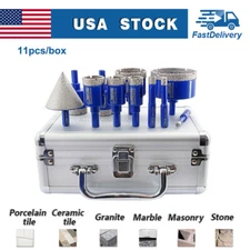 Diamond Hole Saw Kit Core Drilling Bit Set for Tile Porcelain Marble 11pcs/box