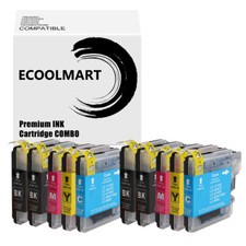 10PK Ink Cartridge fits Brother LC65 MFC-6890CDW MFC-5895CW MFC-6490CW 5890CN