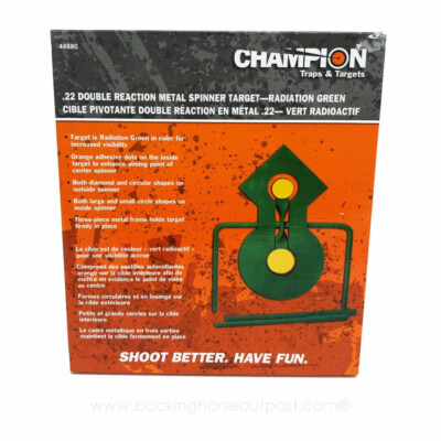Champion Target Double Reaction Metal Spinner Target Designed For .22cal Rimfire