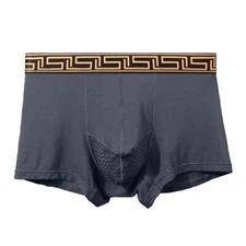 Mens Modal Underwear Elephant Nose Trunk Boxer Briefs Mesh U Convex Underpants