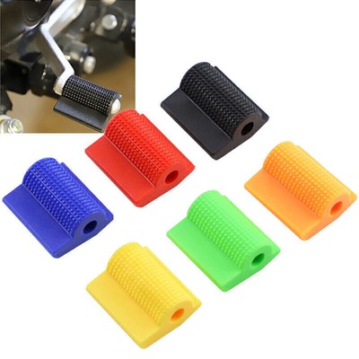 Set Copri Leva Cambio Moto In Gomma - 6 Pezzi Colorati (Rosso, Blu, Nero, Verde, Oro, Arancione)