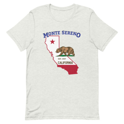 Monte Sereno California Home Town Pride Native City-State Souvenir Tee T-Shirt